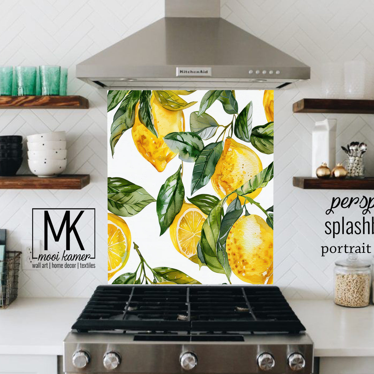 Lemon Splashbacks Lemons | Splash-back | Perspex Only – Mooi Kamer