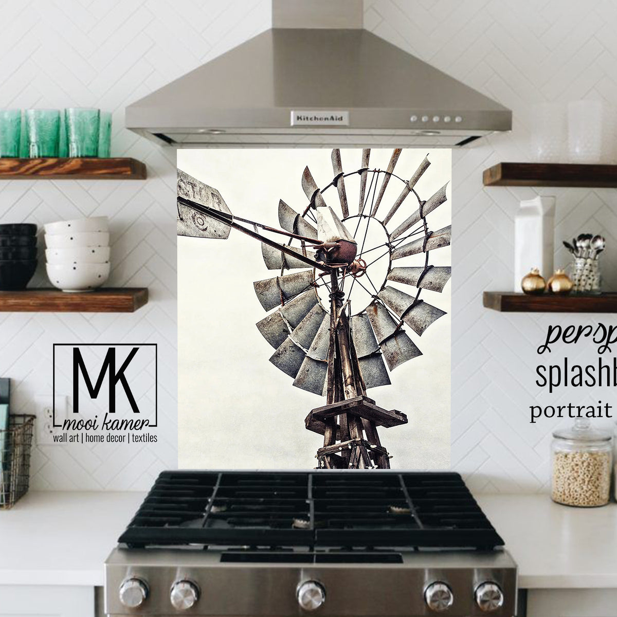 Windpomp | Splash-back | Perspex Only – Mooi Kamer