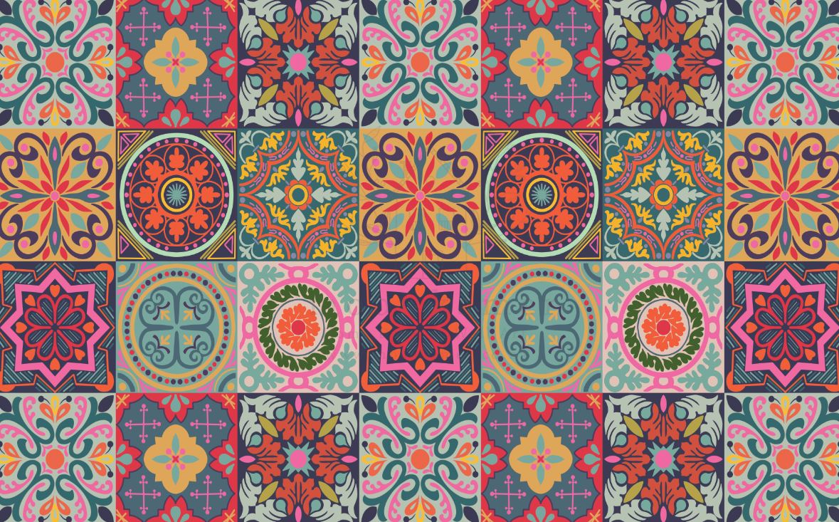 MOSAIC PINK | VINYL RUG – Mooi Kamer