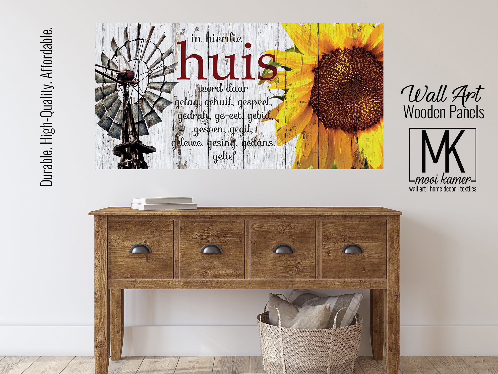 Wooden Wall Art | 1 Set | Home | Sunflower – Mooi Kamer