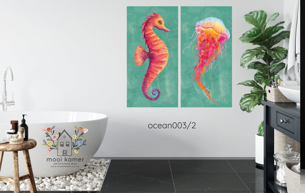 2 Set | Seahorse | Jellyfish