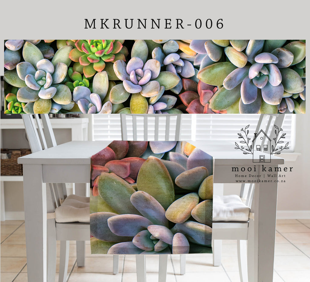 PVC Table Runner | Succulents