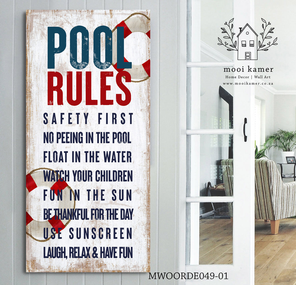 Mooi Woorde | Pool Rules