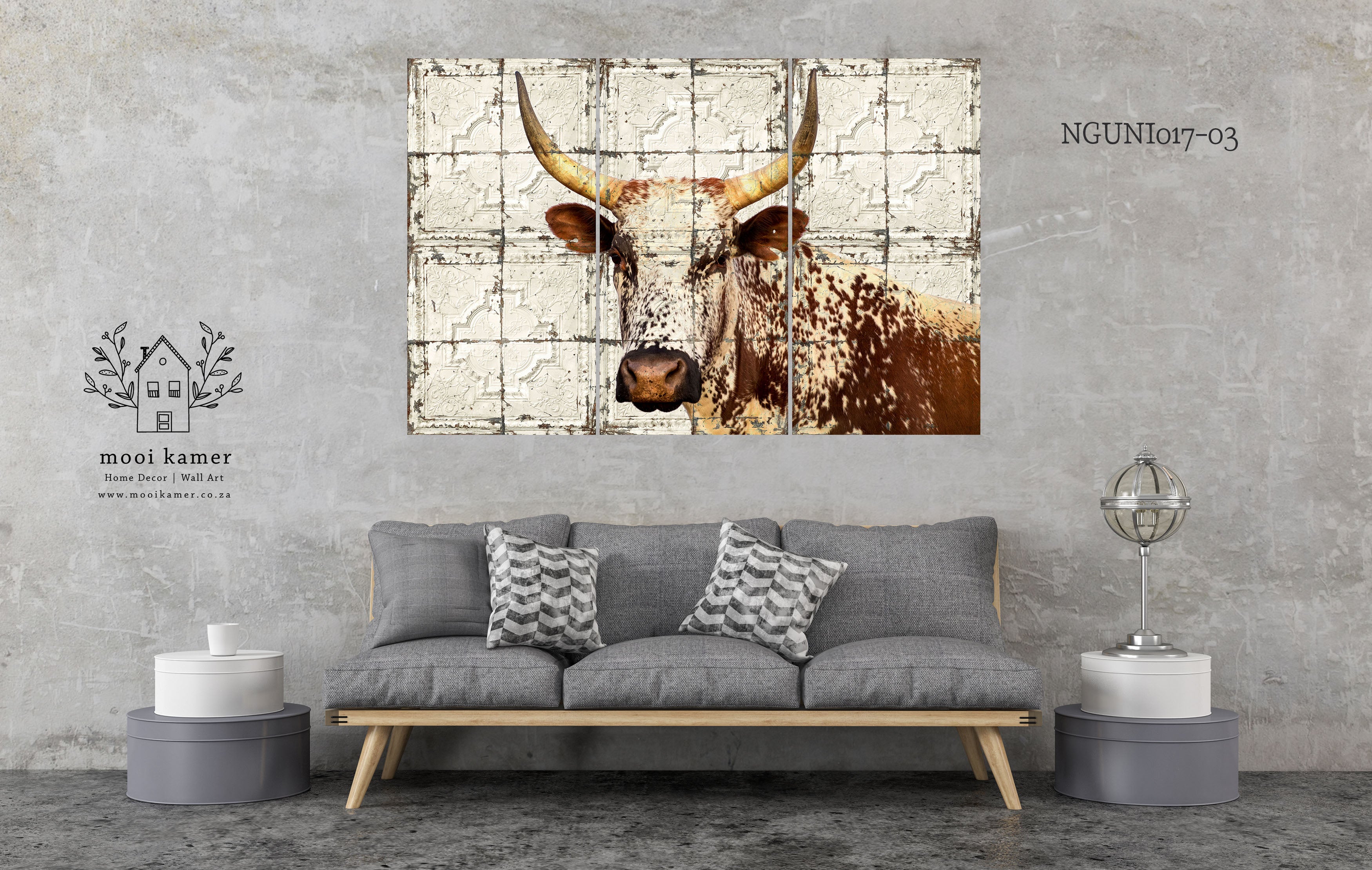 3 Set | Nguni | Vintage Tile – Mooi Kamer